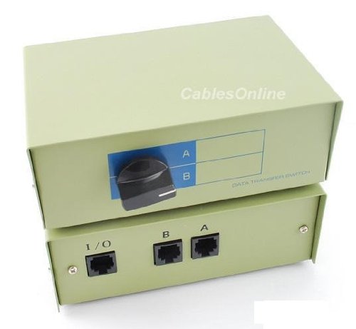 [AUSTRALIA] - CablesOnline 2-Way A/B RJ45 Metal Rotary Manual Switch Box (SB-034) 