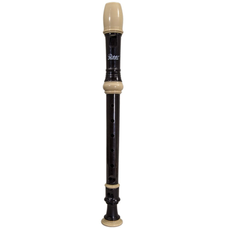 Paititi Soprano Recorder 8-Hole With Cleaning Rod + Carrying Bag, Creamy/Black Color, Key of C