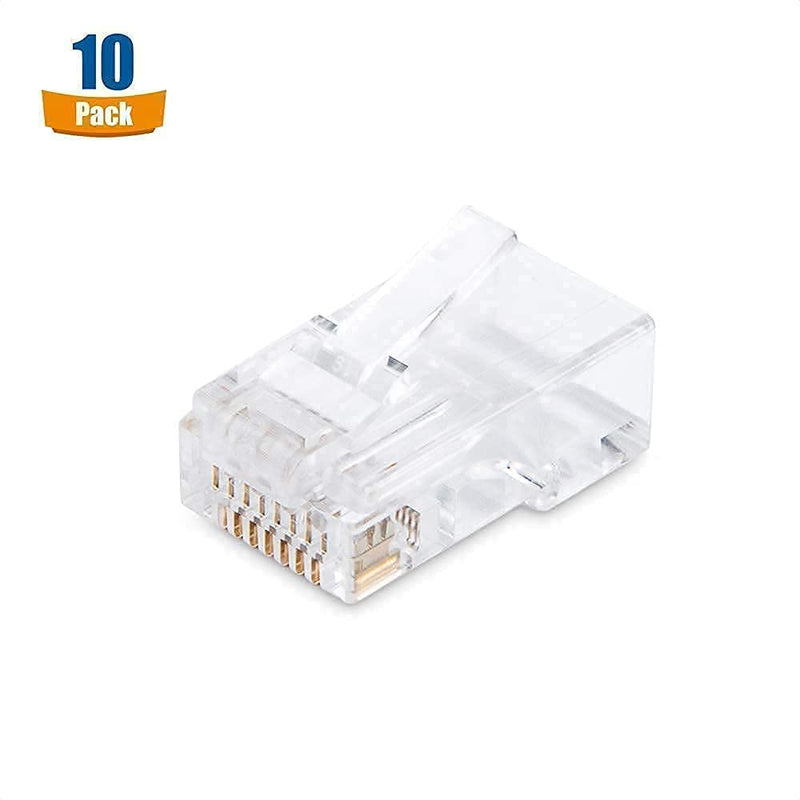 Cable Matters 50-Pack RJ45 Shielded Modular Plugs with Strain Relief Boots & Modular RJ45 Crimp Tool (Ethernet Crimper)