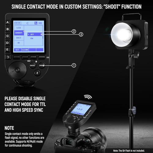 NEEWER Upgraded QPRO-S TTL Wireless Flash Trigger Compatible with Sony
