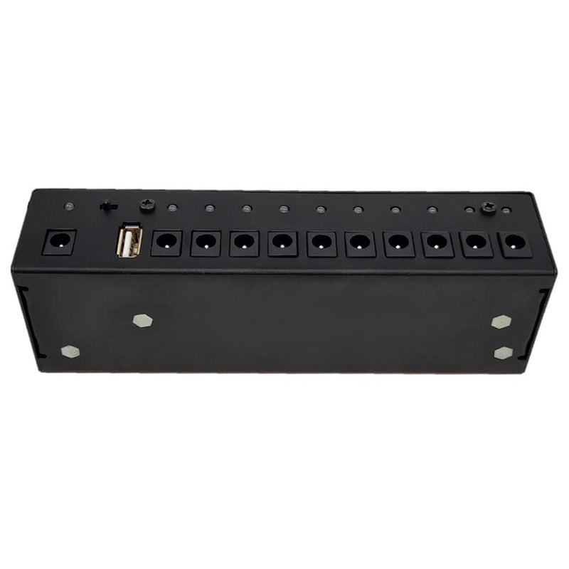 Guitar Effect Pedal 10 DC Outputs Power Supply for 9V 12V 18V Effects Pedals with USB (5V2A) PD-02