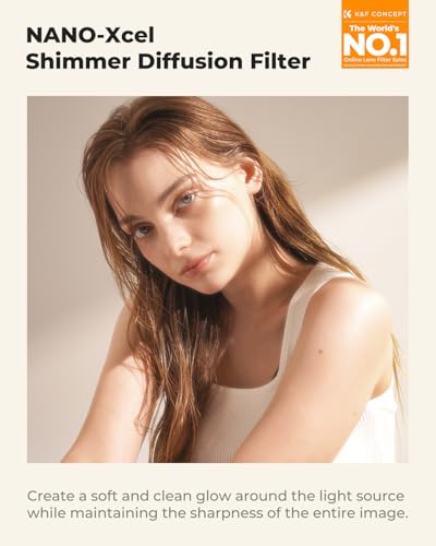 K&F CONCEPT 67mm Shimmer Diffusion 1 Filter Glimmer Glass Effect Filter