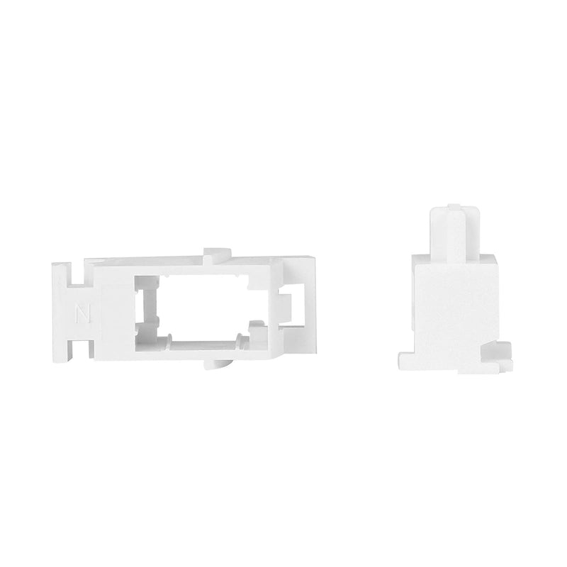 ZugGear White Plate Mount Stabilizers 2U 6.25U 7U for Cherry MX Compatible Mechanical Keyboards (DUROCK White Plate Mount 60/87 Keyboard Kit)