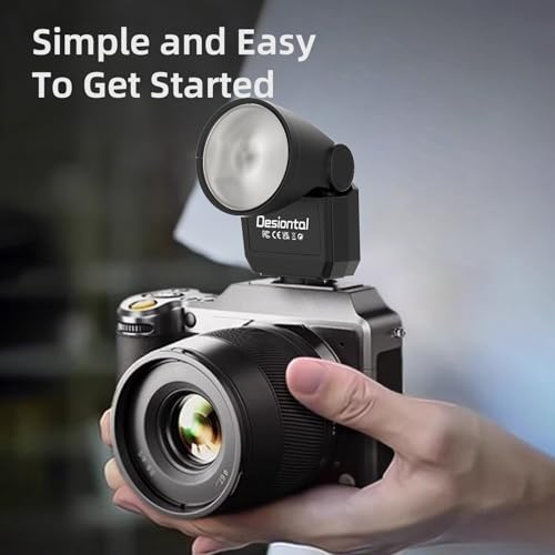 F02 Mini Camera Flash for Canon Nikon Sony Fujifilm and Other SLR Digital Cameras and Digital Cameras with Single Contact Hot Shoe