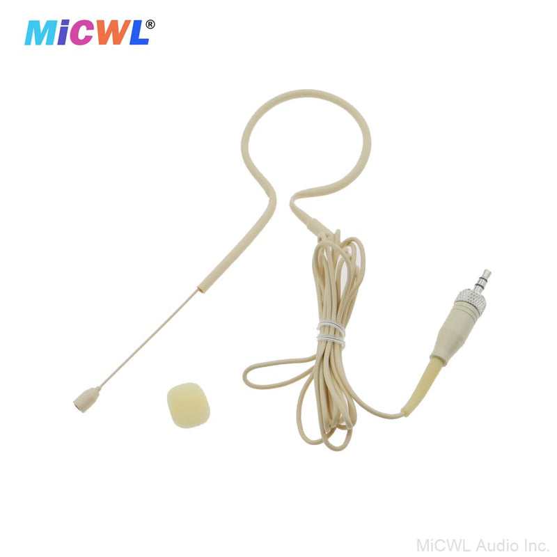 [AUSTRALIA] - Professional Single Earset Headset HeadMic Microphone for Sennheiser EW G2 G3 G4 Wireless BeltPack Transmitter B20-Beige 