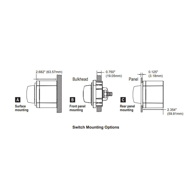 [AUSTRALIA] - Blue Sea Systems On/Off Battery Isolator Switch With Locking Key, Red, 6006 m‑Series One size On-Off w/Knob 