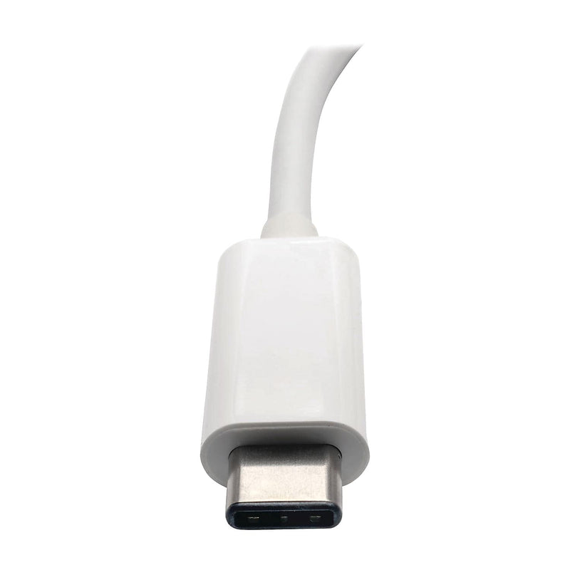TRIPP LITE USB-C Multiport Adapter Converter Docking Station, VGA 1080p @ 60Hz, USB-A Hub, 60W PD Charging Port, Gigabit Ethernet, Thunderbolt 3 Compatible, White, 3-Year Warranty (U444-06N-VGU-C) 1080p VGA USB + USB-C + Ethernet