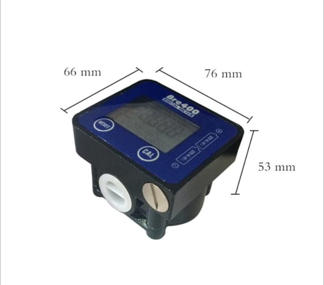 Fuel Oil Flowmeter, High Precision Digital Flow Meter, Diesel, Aluminium Alloy Pipeline Flow Gauge, 1/2 Inch LCD Display, Flow Meter, High Precision