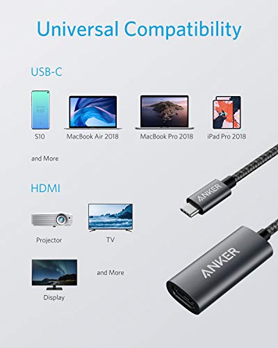 Anker USB C to DisplayPort Adapter for Home Office (4K@60Hz), PowerExpand+ Aluminum Portable USB C Adapter&Anker USB C to HDMI Adapter