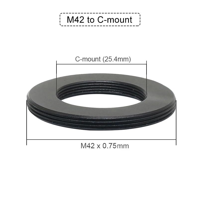 [AUSTRALIA] - Microscope Adapter, M42 to C-Mount, Aluminum, 1x Adapter Ring 