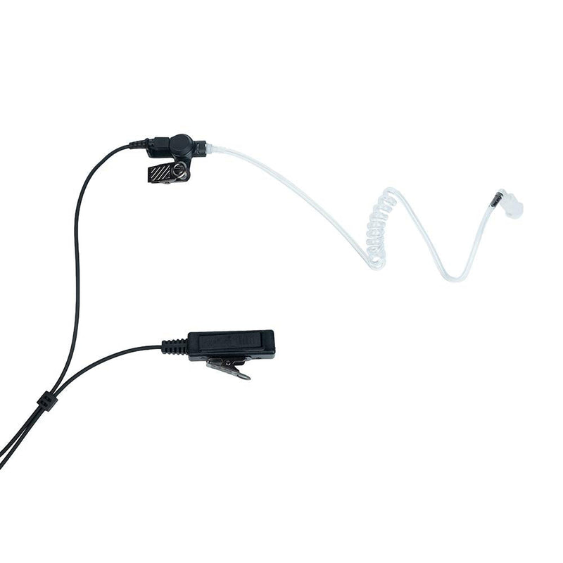 Earpiece Headset with MIC PTT 1 PIN 2.5MM for Motorola Talkabout Walkie Talkie 2 Way Radio MR350R MD200TPR MH230R MS350R MT350R MG160A MH230TPR with Covert Acoustic Tube