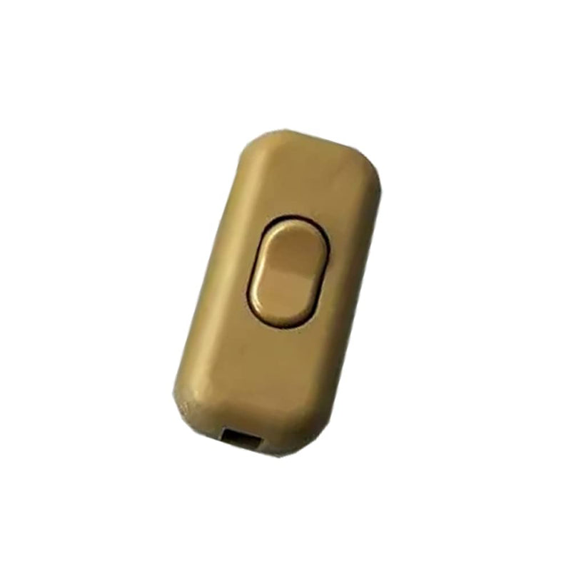 Intermediate Switch Cord Switch - 2-3-Pin 6A 250V - Cord Intermediate Switch, Rocker Switch, Supply Cable, Switch, Gold