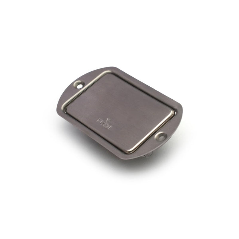 Stainless Steel 9V Guitar battery Box Battery Cover Box Case Compartment for Active Guitar Bass Oval Style