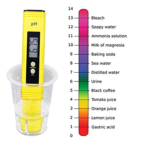 PH Meter Water Quality Test Meter Digital PH Meter PH Meter Aquarium for Drinking Water Food Swimming Pools Thermal Baths Aquariums Hydroponics and Other