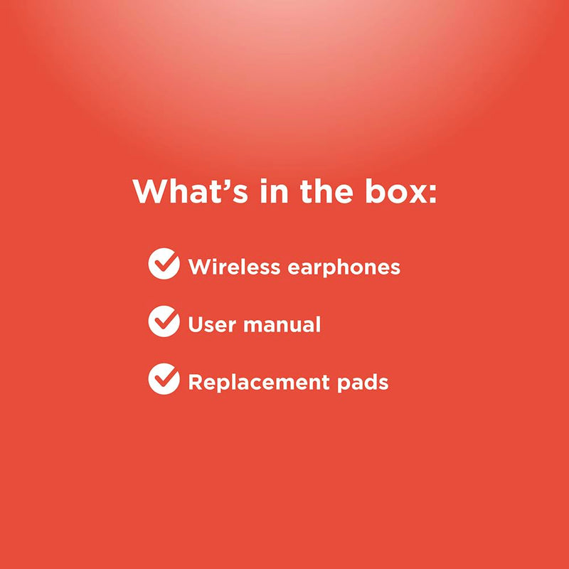 RadioShack Wireless Earbuds, Active Noise Cancelling, IPX5 Water Resistant Bluetooth with 400MAH Battery