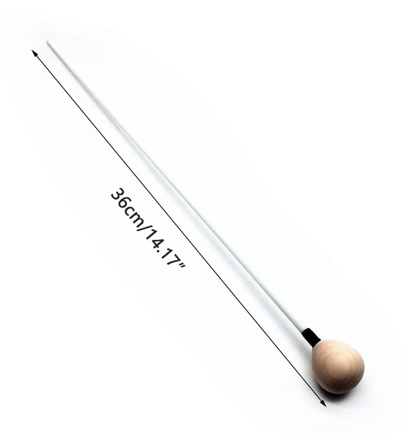 Conductor Orchestra Baton 15" Music Conductor Baton with Solid Wood Handle 4pcs