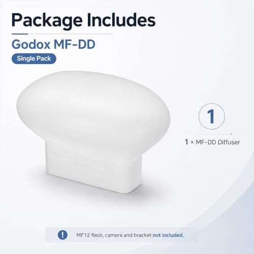 Godox MF-DD Diffuser Silica Gel Diffusion Dome for Godox MF12-DK1 Flash