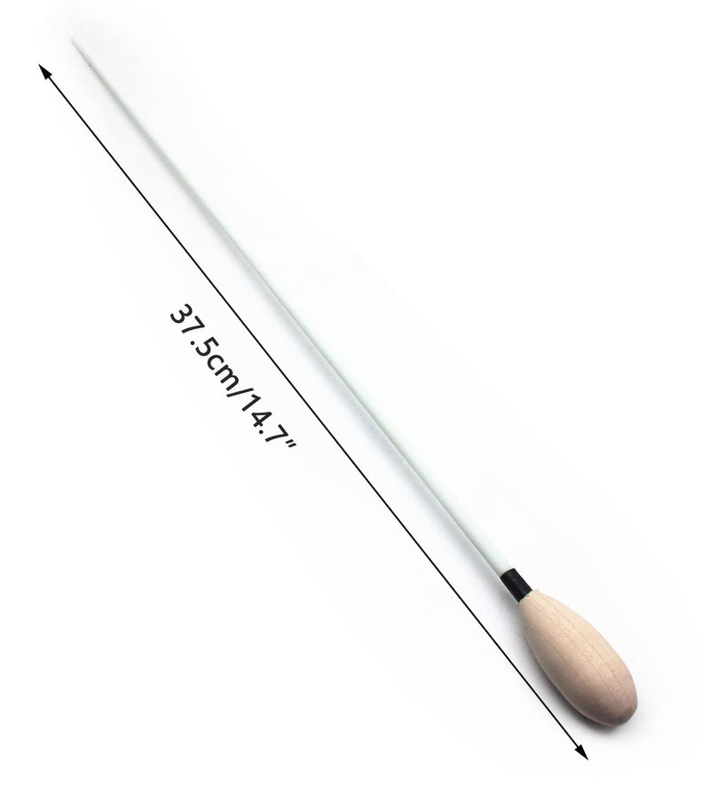 Conductor Orchestra Baton 15" Music Conductor Baton with Solid Wood Handle 4pcs
