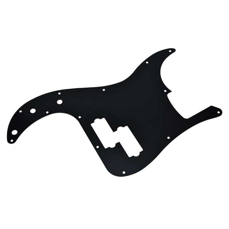 Dopro 13 Hole Right Handed Modern-Style Metal Aluminium Anodized Precision Bass P Bass Pickguard Fits American Fender P Bass Black Right Handed Version