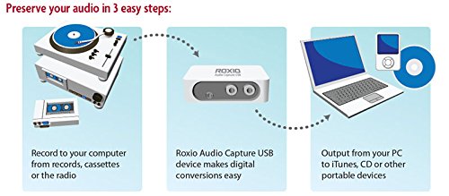 Roxio Easy LP to MP3 | LP and Cassette to CD or MP3 Audio Converter [PC Disc]