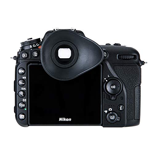 JJC Oval Eyecup Eyepiece Viewfinder for Nikon D7500 D7200 D7100 D7000 D5600 D5500 D5300 D3500 D3400 D780 D750 D610 D90 D80 & More, 360° Rotatable Design Replaces Nikon DK-25/20/21/23/24 Eye Cup Oval Design
