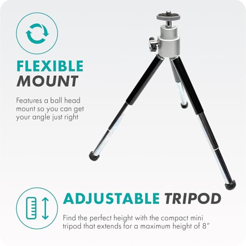 Movo VXR10 Shotgun Mic with WM-VXR10 Wireless USB-C Microphone Adapter and Tripod - for USB-C Devices Including iPhone 15+, iPad, Computer, Android, and More USB Type-C