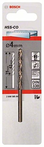 Bosch Professional Metal Drill Bit HSS-Cobalt, 2608585846 Ø 4 mm
