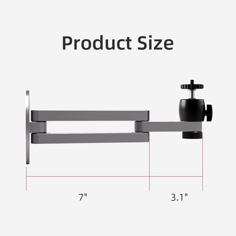 Foldable Projector Wall Mount Universal Adjustable Ceiling Wall Projector Mount Aluminum Alloy Projectors Stand,1/4" Screw Size (Wall Mount)… Foldable wall mount