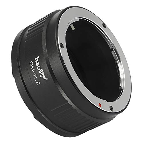 Haoge Manual Lens Mount Adapter for Olympus OM Lens to Nikon Z Mount Camera Such as Z7II Z6II Z6 Z7