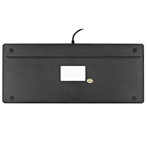 iKKEGOL USB Mini Slim Wired 78 Key Small Super Thin Compact Keyboard for Desktop Laptop PC Win 7 Mac (Black) Black