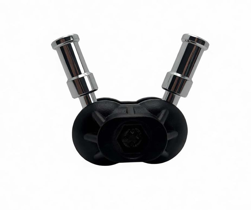 Light Stand Adapter Camera Mount Bracket with Double Swivel Ball Joint,5/8" Baby Pin with 1/4" and 3/8" Female Threads Compatible with Light Stands,Super Clamps,Tripod Heads