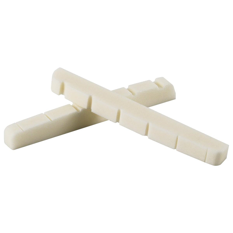 42mm Guitar Slotted Bone Nut for 6 String Strat Tele Electric Guitar Replacement Parts,Flat Bottom 42mm