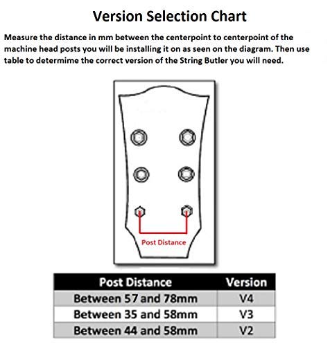 V3 Standard (Black and Silver) - Best Guitar Upgrade to Improve Tuning Stability V3 Standard Black