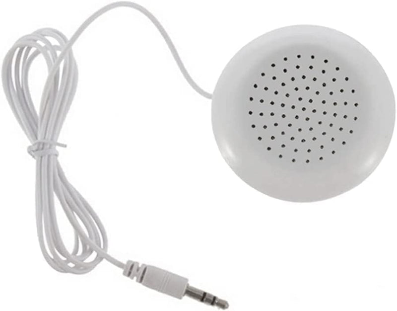 Pillow Speaker, Portable 3.5mm Mini Pillow Stereo Outdoor Speaker for iOS, iOS, iOS, MP3, MP4, Android, CD Player etc,- White