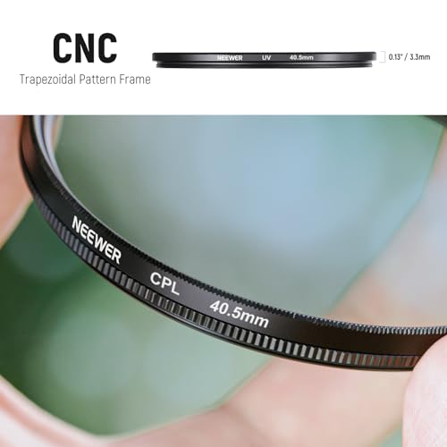 NEEWER 40.5mm ND Filter Pack and Lens Accessories, ND2 ND4 ND8 UV FLD CPL Filter Kit with Lens Cap