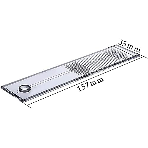 Turntable Phonograph LP Phono Cartridge Stylus Alignment Protractor Adjustment Tool - Mirrored Surface for Precision A