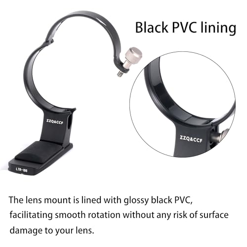ZZQ&CCF Lens Collar for Nikon Z 180-600mm f/5.6-6.3 VR, Replacement Foot with Silicone Grip Handle, QD Socket, Arca-Type
