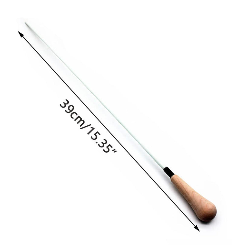 Conductor Orchestra Baton 15" Music Conductor Baton with Solid Wood Handle 4pcs