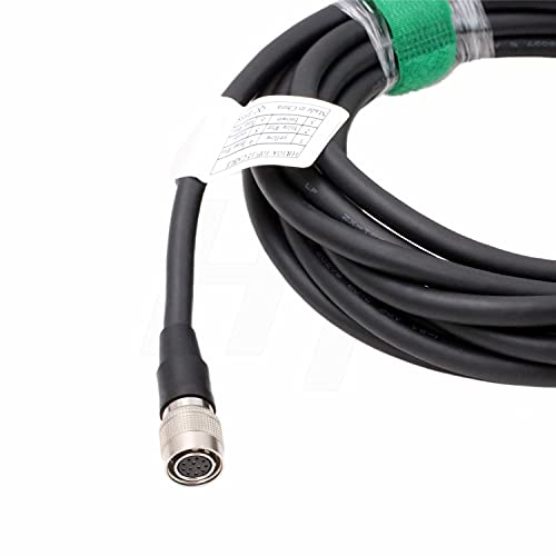 Hirose 12 Pin Female HR10A-10P-12S to Flying Cable for Allied AVT GigE, Sony DXC, Panasonic, Hitachi, Jai, Basler, Dalsa, Teli, Toshiba Camera (Straight 12-pin, 1 m) Straight 12-pin