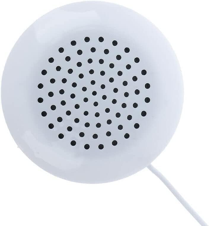 Pillow Speaker, Portable 3.5mm Mini Pillow Stereo Outdoor Speaker for iOS, iOS, iOS, MP3, MP4, Android, CD Player etc,- White