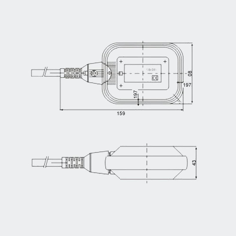 PIQIUQIU 3 Metre Cable Water Level Controller, Liquid Level Sensor Float Switch, 220 V Level Switch, Water Level Regulator Pump