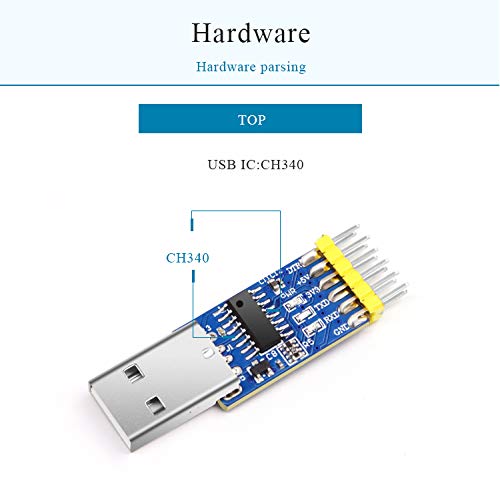WitMotion USB-UART Converter 3-in-1 Multifunctional(USB to TTL/ USB to RS232/ USB to RS485) 3.3-5V Serial Adapter, with CH340 chip Compatible with Windows 7,8,Linux,Arduino for Development Projects