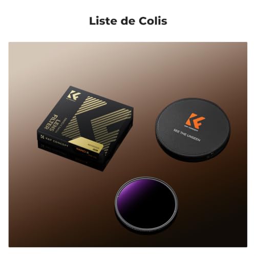 K&F CONCEPT 82mm ND100000(16.6 Stops) High Definition ND Lens Filter