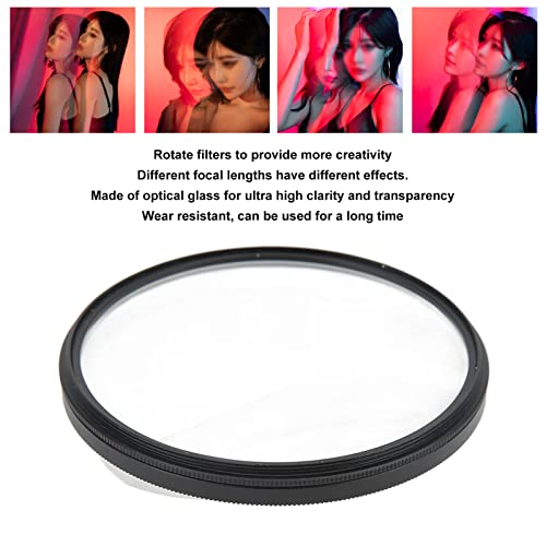 77mm Fractals Photography Prism, Ghost Cinematic Effect Filters Double Sided Special Effects Filter, for Portrait Photography Video Vlog
