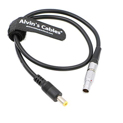 Alvin's Cables 2 Pin Male to DC Power Adapter Cable for Teradek Bond 18 Inches 45CM straight 2 pin to straight DC