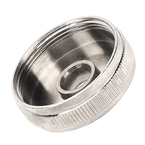 3Pcs Trumpet Valve Buttons Metal Silver Screw Piston for Trumpet Replacement 0.8 * 2.18 * 2.18mm Trumpet Bottom Valve Cap