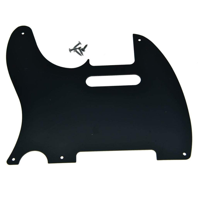 [AUSTRALIA] - KAISH 5 Hole Vintage Tele Style Guitar Pickguard TL Pick Guard Scratch Plate for USA/Mexico Tele/Telecaster Matte Black 1 Ply 