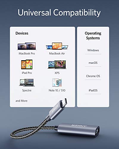 Anker USB C to DisplayPort Adapter for Home Office (4K@60Hz), PowerExpand+ Aluminum Portable USB C Adapter&Anker USB C to HDMI Adapter