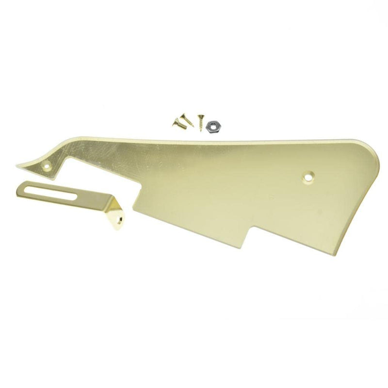 [AUSTRALIA] - KAISH Gold Mirror 1 Ply LP Guitar Pickguard with Gold Stainless Steel Bracket and Steel Mounting Screws for USA Les Paul Gold Bracket 