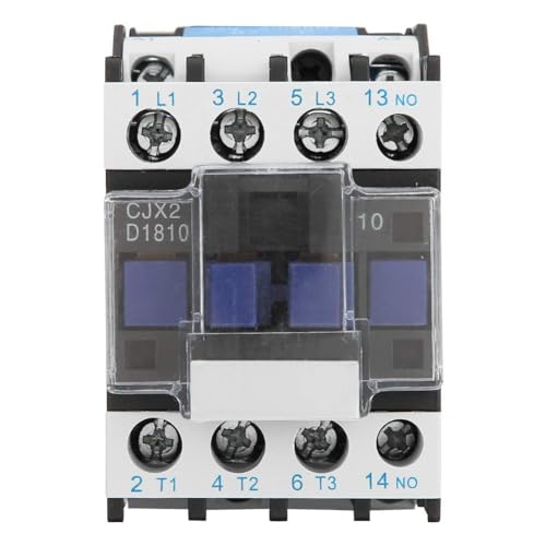 3-Pin Contactor CJX2-1810 24/36/48/110 / 380V AC Rail Coil (380V AC)